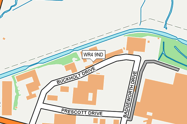 WR4 9ND map - OS OpenMap – Local (Ordnance Survey)