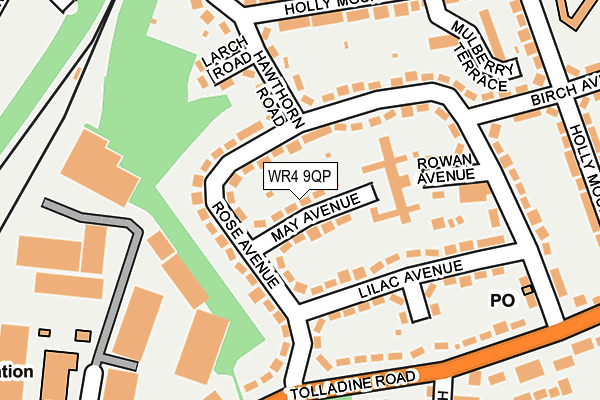 WR4 9QP map - OS OpenMap – Local (Ordnance Survey)