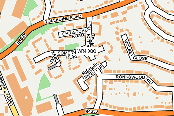 WR4 9QQ map - OS OpenMap – Local (Ordnance Survey)