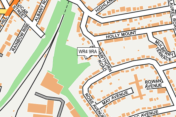 WR4 9RA map - OS OpenMap – Local (Ordnance Survey)