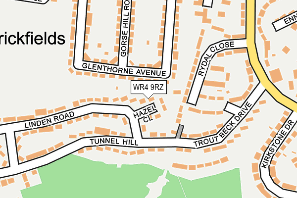 WR4 9RZ map - OS OpenMap – Local (Ordnance Survey)