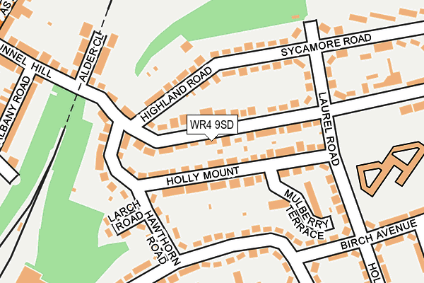 WR4 9SD map - OS OpenMap – Local (Ordnance Survey)