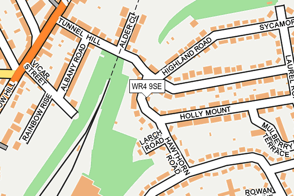 WR4 9SE map - OS OpenMap – Local (Ordnance Survey)