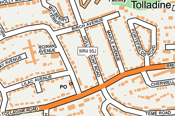 WR4 9SJ map - OS OpenMap – Local (Ordnance Survey)