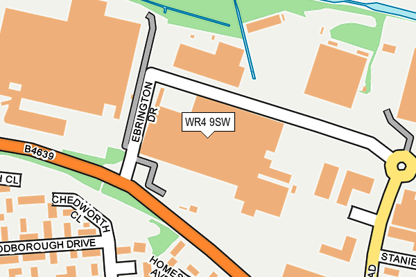 WR4 9SW map - OS OpenMap – Local (Ordnance Survey)