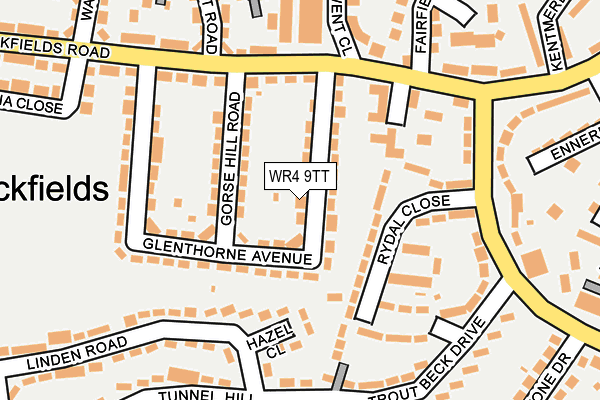 WR4 9TT map - OS OpenMap – Local (Ordnance Survey)
