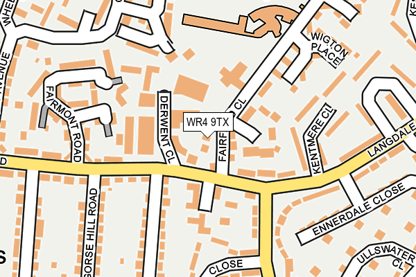 WR4 9TX map - OS OpenMap – Local (Ordnance Survey)