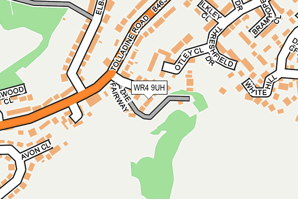 WR4 9UH map - OS OpenMap – Local (Ordnance Survey)