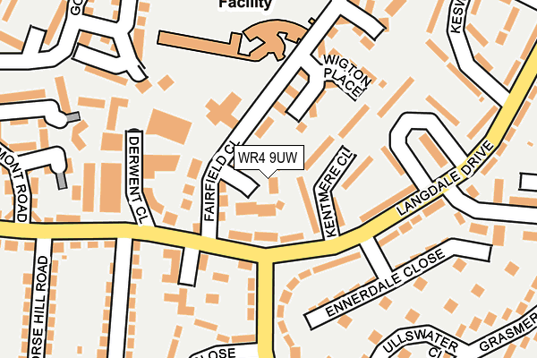 WR4 9UW map - OS OpenMap – Local (Ordnance Survey)