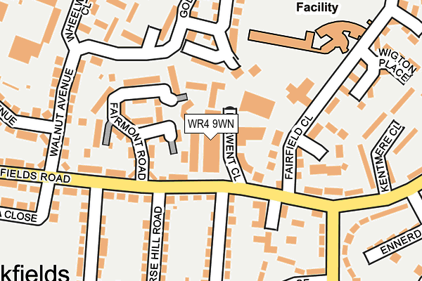 WR4 9WN map - OS OpenMap – Local (Ordnance Survey)