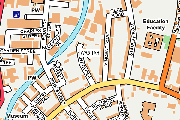 WR5 1AH map - OS OpenMap – Local (Ordnance Survey)