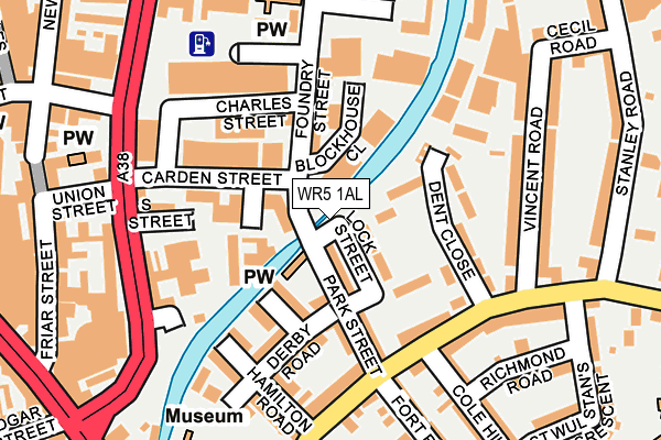 WR5 1AL map - OS OpenMap – Local (Ordnance Survey)