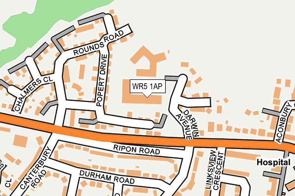 WR5 1AP map - OS OpenMap – Local (Ordnance Survey)