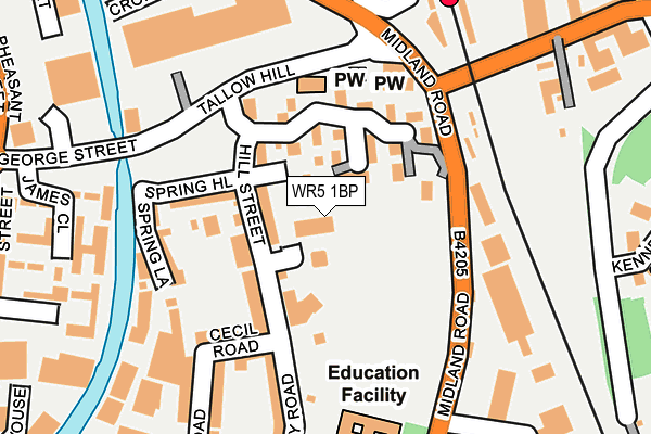 WR5 1BP map - OS OpenMap – Local (Ordnance Survey)