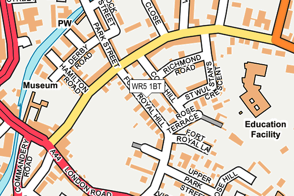 WR5 1BT map - OS OpenMap – Local (Ordnance Survey)
