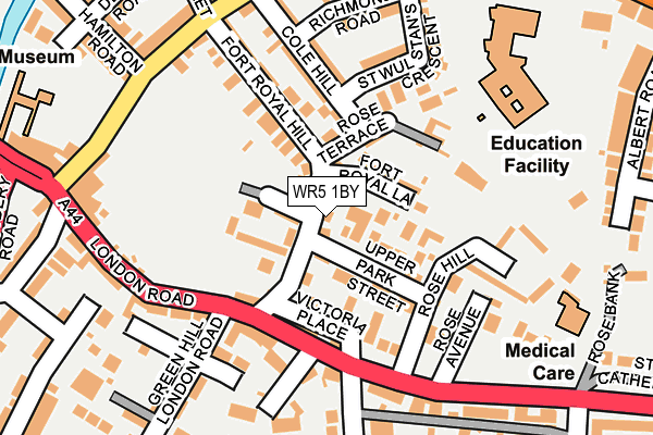 WR5 1BY map - OS OpenMap – Local (Ordnance Survey)