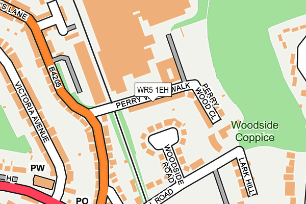WR5 1EH map - OS OpenMap – Local (Ordnance Survey)