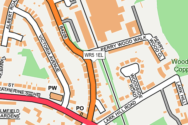 WR5 1EL map - OS OpenMap – Local (Ordnance Survey)