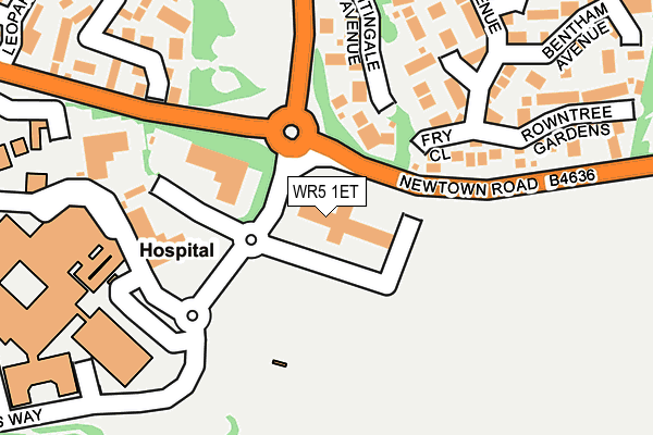 WR5 1ET map - OS OpenMap – Local (Ordnance Survey)