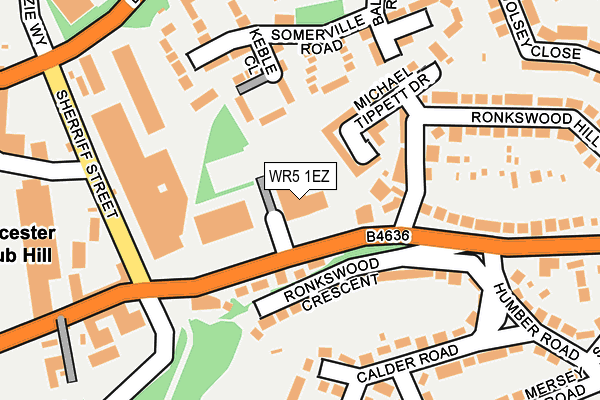 WR5 1EZ map - OS OpenMap – Local (Ordnance Survey)