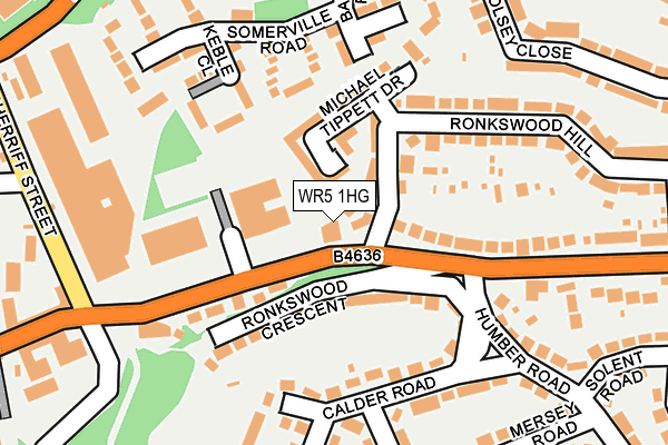 WR5 1HG map - OS OpenMap – Local (Ordnance Survey)