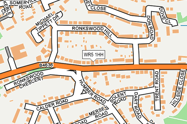 WR5 1HH map - OS OpenMap – Local (Ordnance Survey)