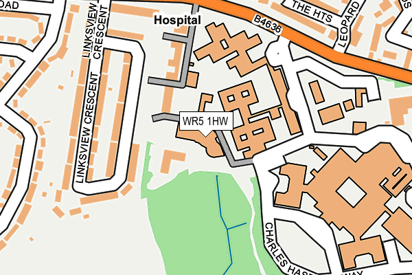 WR5 1HW map - OS OpenMap – Local (Ordnance Survey)