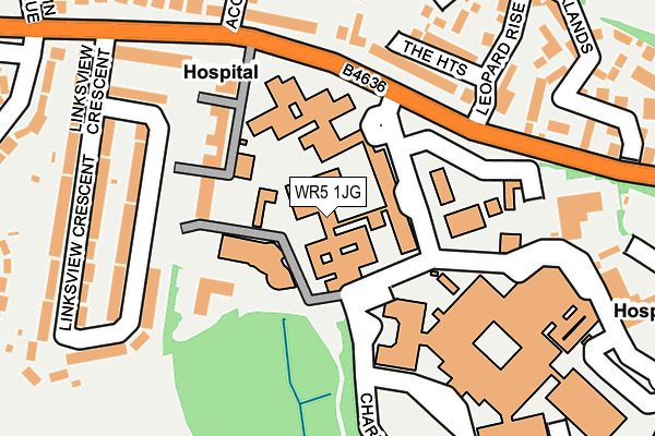 WR5 1JG map - OS OpenMap – Local (Ordnance Survey)
