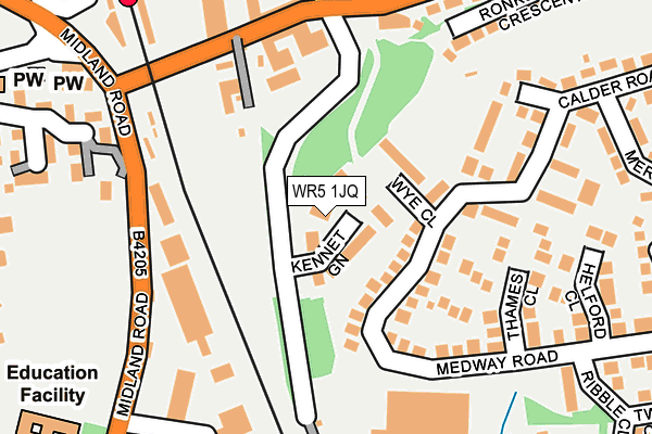 WR5 1JQ map - OS OpenMap – Local (Ordnance Survey)