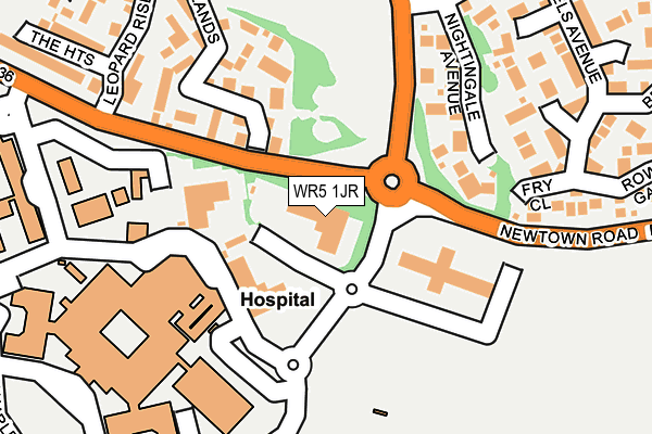 WR5 1JR map - OS OpenMap – Local (Ordnance Survey)