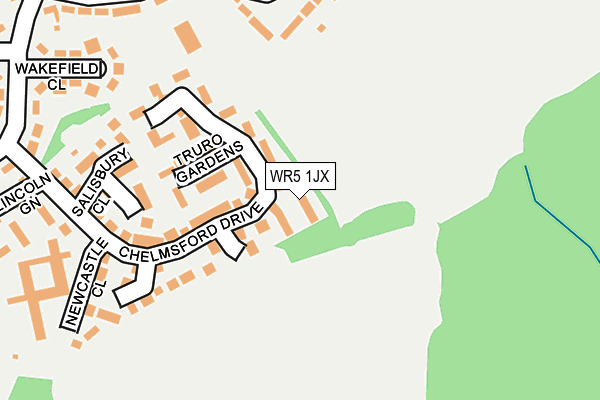 WR5 1JX map - OS OpenMap – Local (Ordnance Survey)
