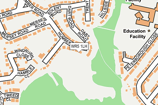 WR5 1LH map - OS OpenMap – Local (Ordnance Survey)