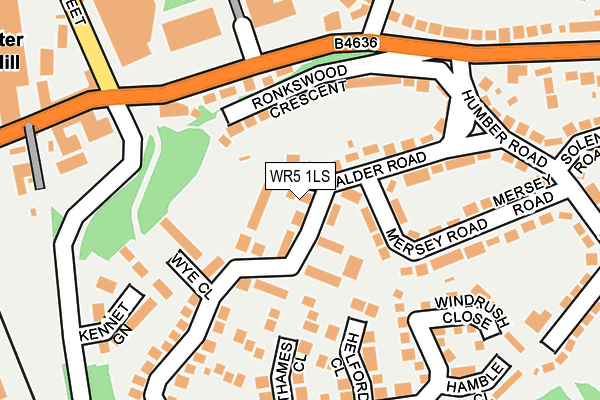 WR5 1LS map - OS OpenMap – Local (Ordnance Survey)