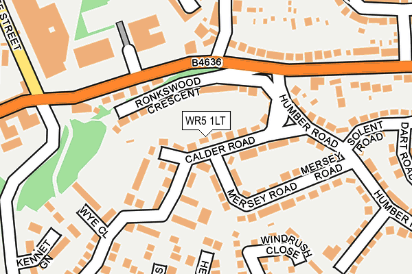 WR5 1LT map - OS OpenMap – Local (Ordnance Survey)