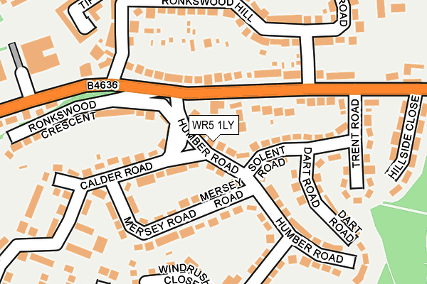 WR5 1LY map - OS OpenMap – Local (Ordnance Survey)