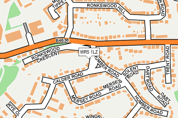WR5 1LZ map - OS OpenMap – Local (Ordnance Survey)