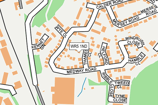 WR5 1ND map - OS OpenMap – Local (Ordnance Survey)