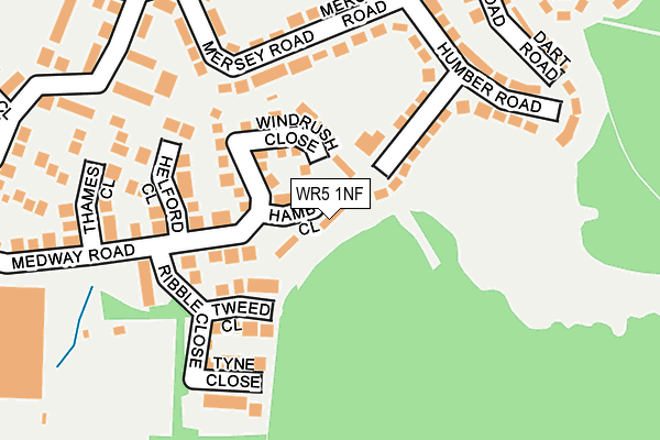 WR5 1NF map - OS OpenMap – Local (Ordnance Survey)