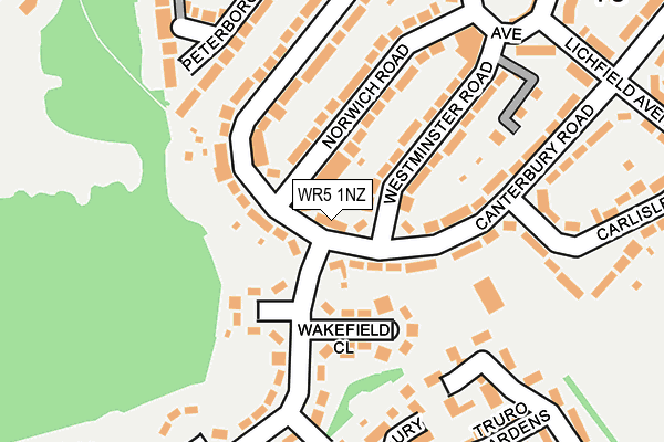 WR5 1NZ map - OS OpenMap – Local (Ordnance Survey)