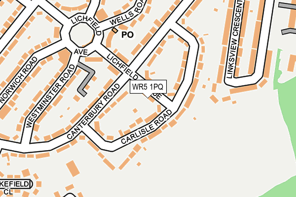 WR5 1PQ map - OS OpenMap – Local (Ordnance Survey)