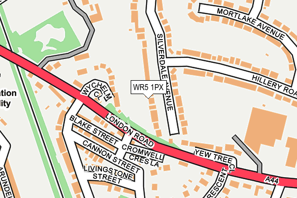 WR5 1PX map - OS OpenMap – Local (Ordnance Survey)