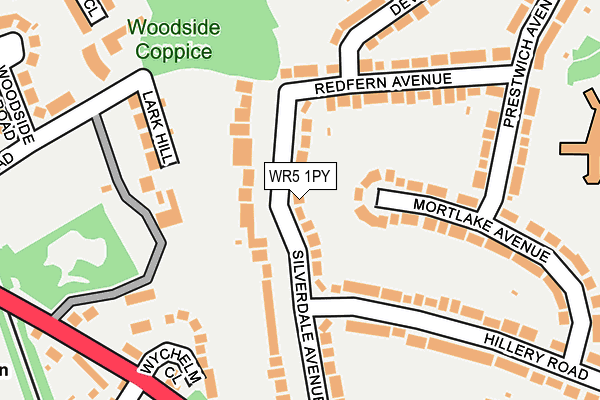 WR5 1PY map - OS OpenMap – Local (Ordnance Survey)