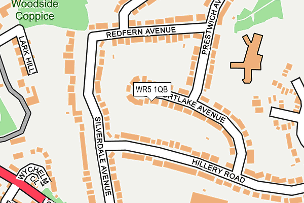 WR5 1QB map - OS OpenMap – Local (Ordnance Survey)