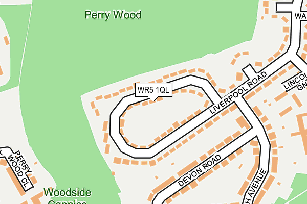 WR5 1QL map - OS OpenMap – Local (Ordnance Survey)