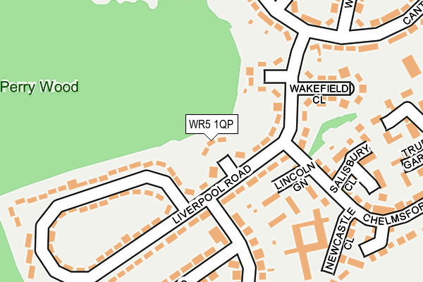WR5 1QP map - OS OpenMap – Local (Ordnance Survey)