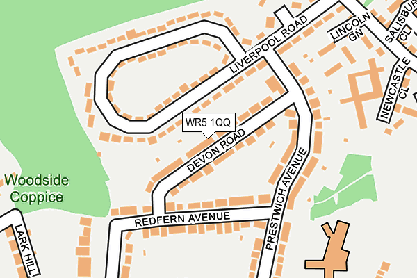 WR5 1QQ map - OS OpenMap – Local (Ordnance Survey)