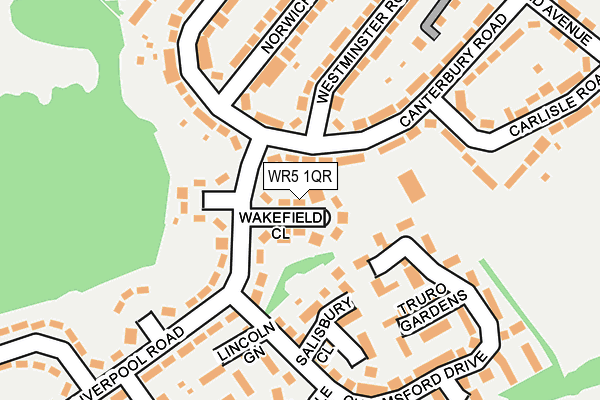 WR5 1QR map - OS OpenMap – Local (Ordnance Survey)