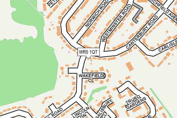 WR5 1QT map - OS OpenMap – Local (Ordnance Survey)