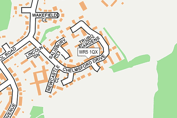 WR5 1QX map - OS OpenMap – Local (Ordnance Survey)