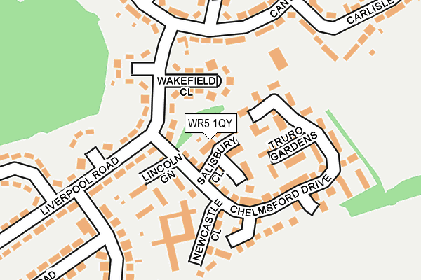 WR5 1QY map - OS OpenMap – Local (Ordnance Survey)